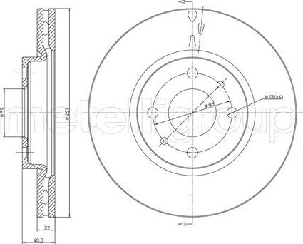 Metelli 23-0407C - Əyləc Diski furqanavto.az