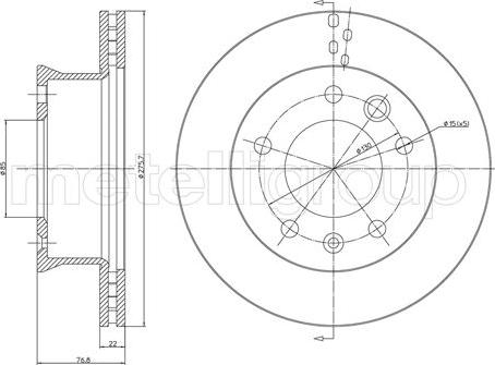 Metelli 23-0418 - Əyləc Diski furqanavto.az