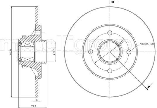 Metelli 23-0516 - Əyləc Diski furqanavto.az