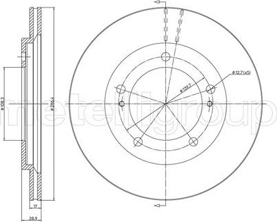 Metelli 23-0589 - Əyləc Diski furqanavto.az