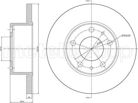 Metelli 23-0572 - Əyləc Diski furqanavto.az