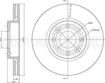 Metelli 23-0641C - Əyləc Diski furqanavto.az