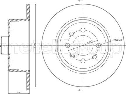 Metelli 23-0606C - Əyləc Diski furqanavto.az