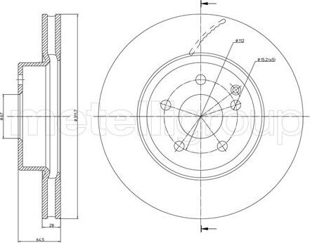 Metelli 23-0602C - Əyləc Diski furqanavto.az