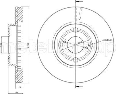 Metelli 23-0637 - Əyləc Diski furqanavto.az