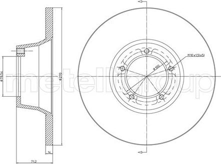 Metelli 23-0162 - Əyləc Diski furqanavto.az