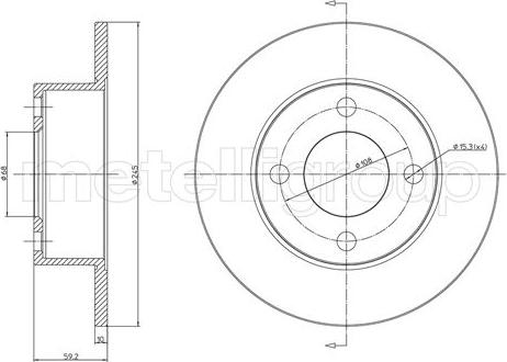 Metelli 23-0185 - Əyləc Diski furqanavto.az