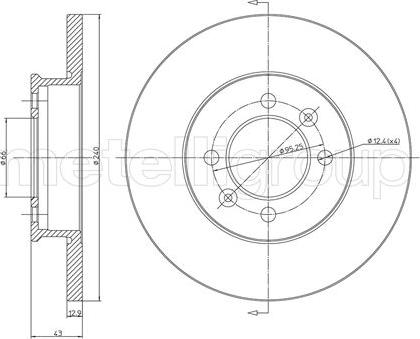 Metelli 23-0136 - Əyləc Diski furqanavto.az