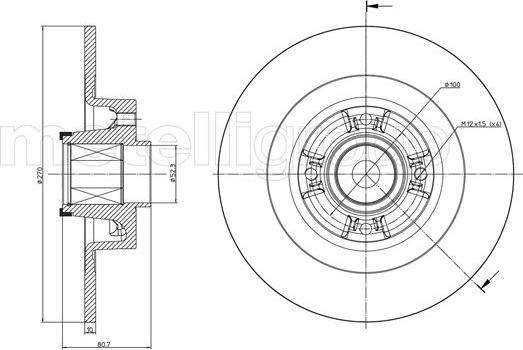 Metelli 23-0804 - Əyləc Diski furqanavto.az