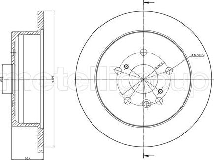 Metelli 23-0802C - Əyləc Diski furqanavto.az