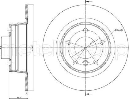 Metelli 23-0814C - Əyləc Diski furqanavto.az