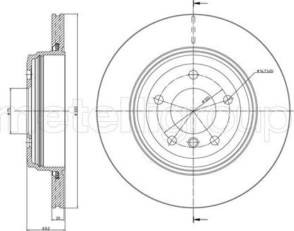 Metelli 23-0815C - Əyləc Diski furqanavto.az