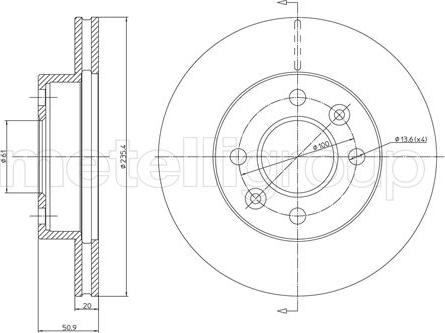 Metelli 23-0838 - Əyləc Diski furqanavto.az