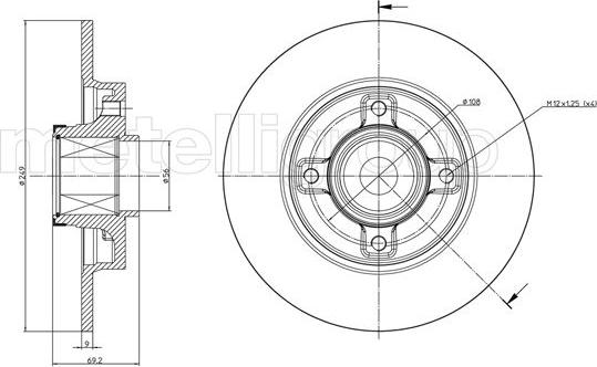 Metelli 23-0878 - Əyləc Diski furqanavto.az