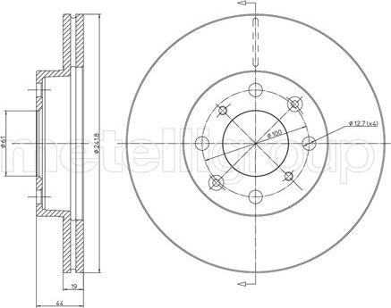 Metelli 23-0306 - Əyləc Diski furqanavto.az