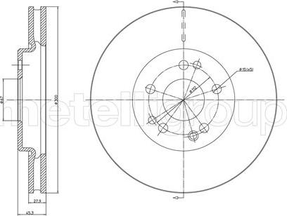 Metelli 23-0300 - Əyləc Diski furqanavto.az