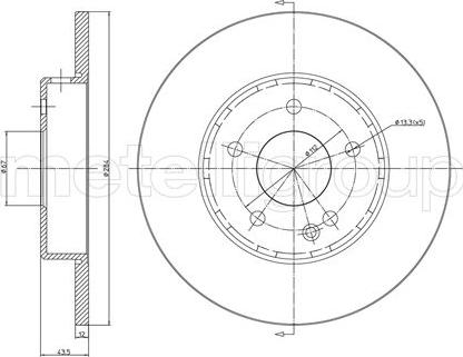 Metelli 23-0313C - Əyləc Diski furqanavto.az