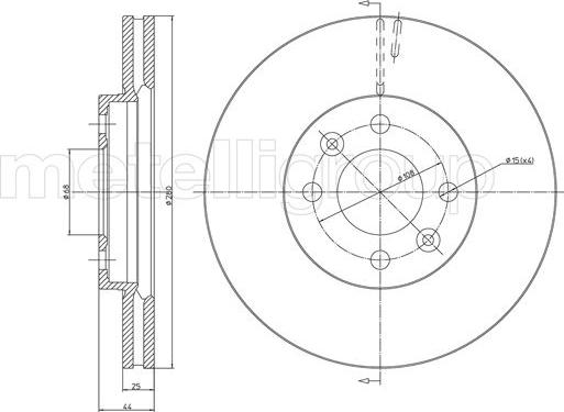 Metelli 23-0381 - Əyləc Diski furqanavto.az