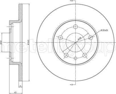 Metelli 23-0388C - Əyləc Diski furqanavto.az