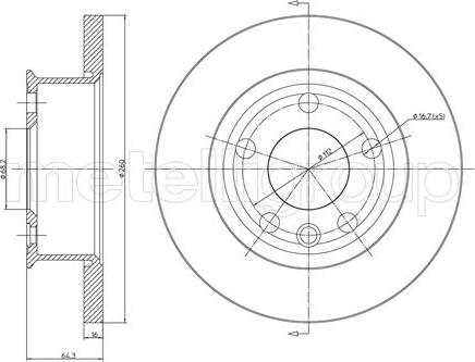 Metelli 23-0293 - Əyləc Diski furqanavto.az