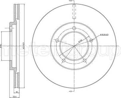 Metelli 23-0244 - Əyləc Diski furqanavto.az