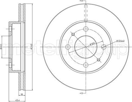 Metelli 23-0282 - Əyləc Diski furqanavto.az