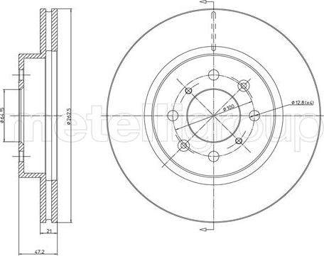 Metelli 23-0235 - Əyləc Diski furqanavto.az