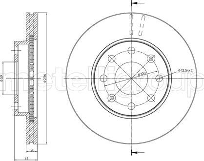 Metelli 23-0790C - Əyləc Diski furqanavto.az