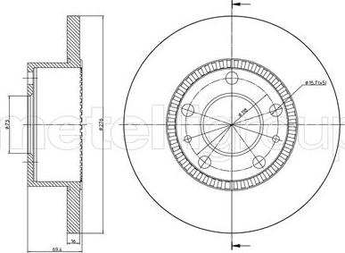 Metelli 23-0779 - Əyləc Diski furqanavto.az