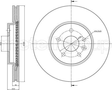 Metelli 23-1507C - Əyləc Diski furqanavto.az