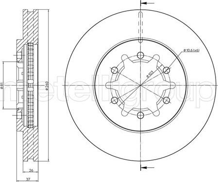 Metelli 23-1571 - Əyləc Diski furqanavto.az