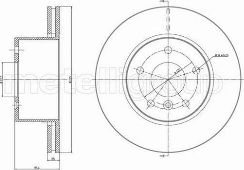 Metelli 23-1091C - Əyləc Diski furqanavto.az