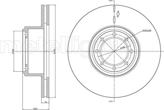 Metelli 23-1040C - Əyləc Diski furqanavto.az