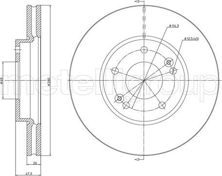 Metelli 23-1053C - Əyləc Diski furqanavto.az