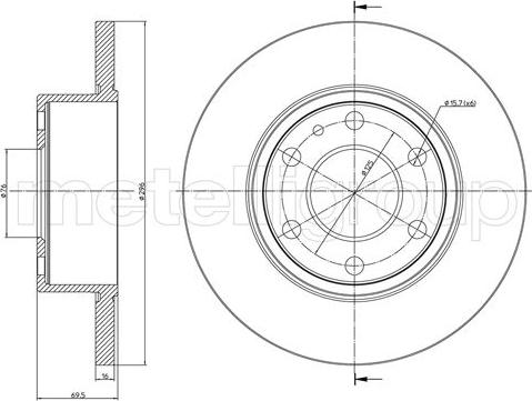 Metelli 23-1038C - Əyləc Diski furqanavto.az