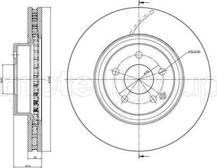 Metelli 23-1029C - Əyləc Diski furqanavto.az