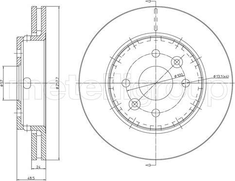 Metelli 23-1164C - Əyləc Diski furqanavto.az