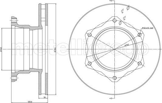 Metelli 23-1105 - Əyləc Diski furqanavto.az