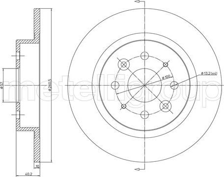 Metelli 23-1119C - Əyləc Diski furqanavto.az