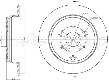 Metelli 23-1135C - Əyləc Diski furqanavto.az