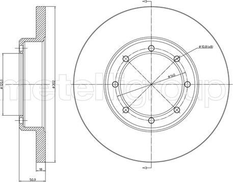 Metelli 23-1358C - Əyləc Diski furqanavto.az