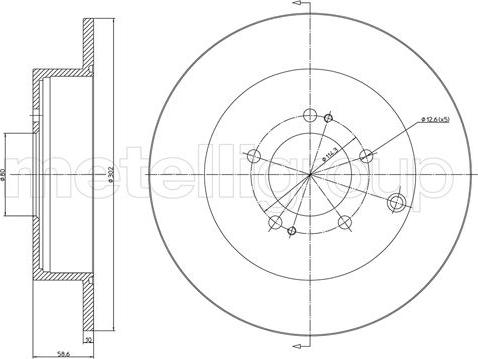 Metelli 23-1332C - Əyləc Diski furqanavto.az