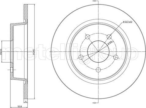 Metelli 23-1251C - Əyləc Diski furqanavto.az