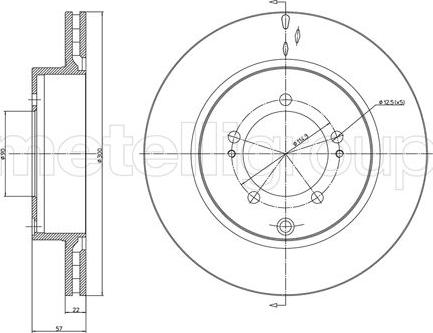 Metelli 23-1230C - Əyləc Diski furqanavto.az