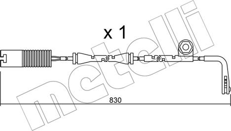 Metelli SU.104 - Xəbərdarlıq Kontakt, əyləc padinin aşınması furqanavto.az