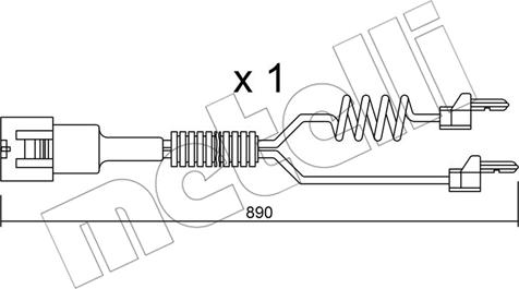 Metelli SU.103 - Xəbərdarlıq Kontakt, əyləc padinin aşınması furqanavto.az