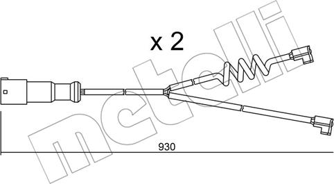 Metelli SU.188K - Xəbərdarlıq Kontakt, əyləc padinin aşınması furqanavto.az