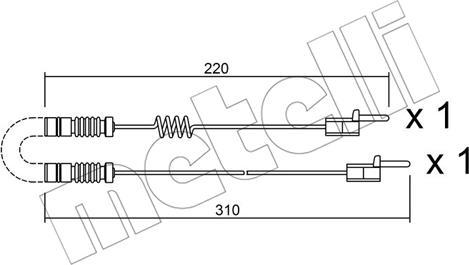 Metelli SU.171K - Xəbərdarlıq Kontakt, əyləc padinin aşınması furqanavto.az