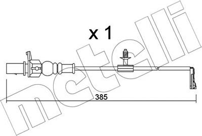 Metelli SU.348 - Xəbərdarlıq Kontakt, əyləc padinin aşınması furqanavto.az