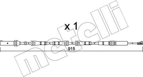 Metelli SU.351 - Xəbərdarlıq Kontakt, əyləc padinin aşınması furqanavto.az